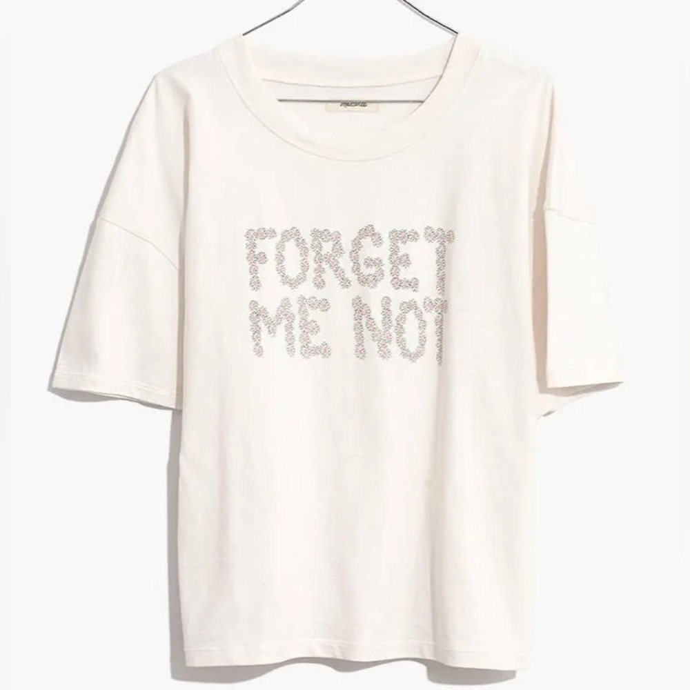 Madewell Forget Me Not Daisy Cropped Tee